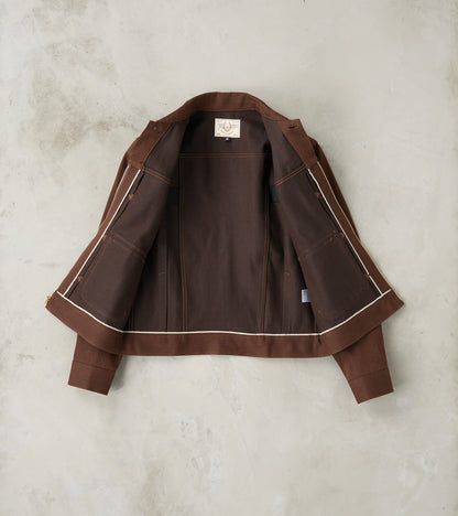 Faro Jacket - 15oz Japanese Denim - Dark Brown