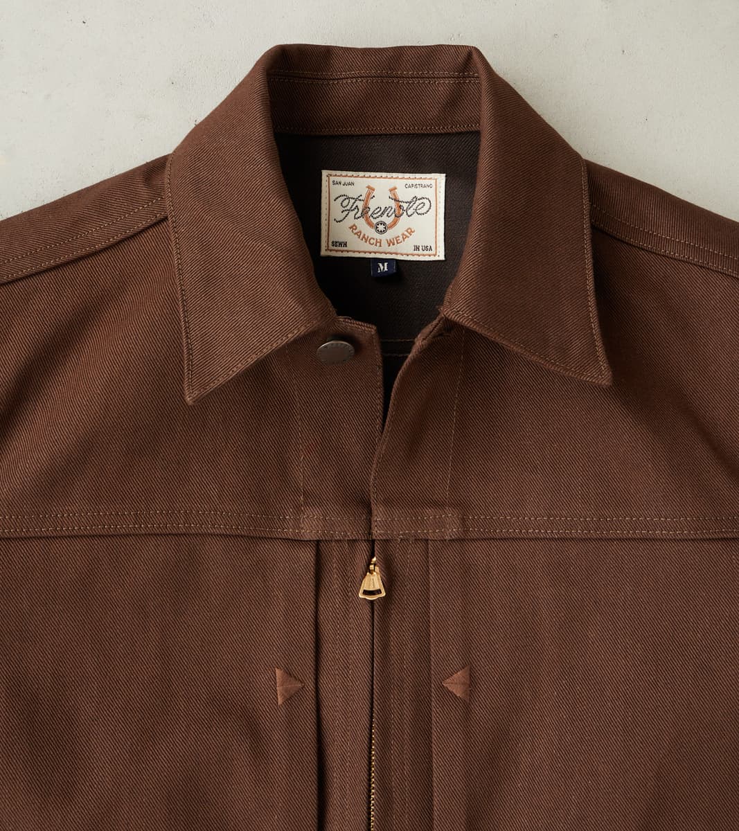 Faro Jacket - 15oz Japanese Denim - Dark Brown