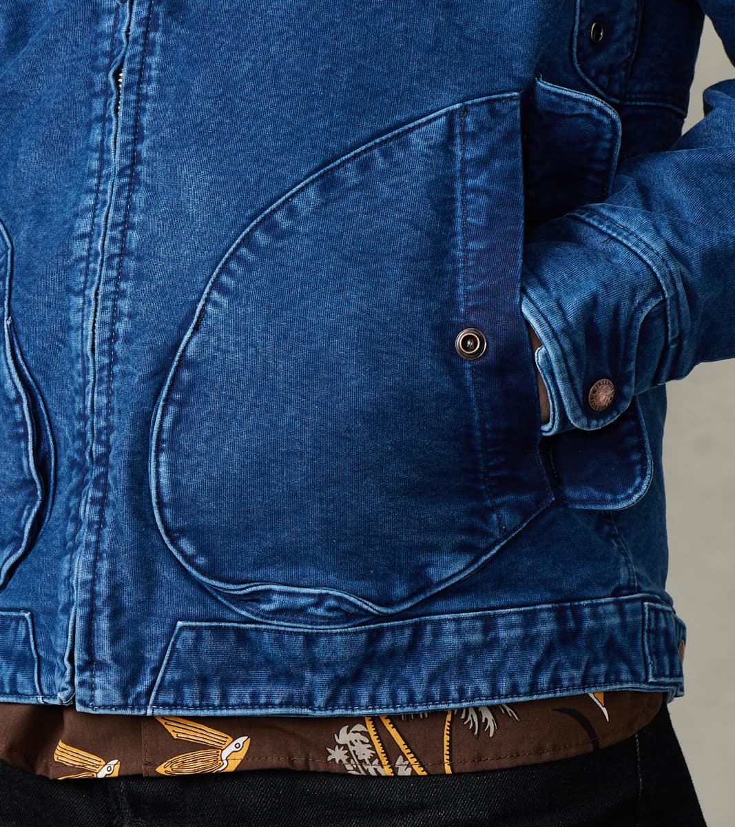 Mariner Light Jacket - 12oz Japanese Jungle Cloth - Stone Washed Indigo