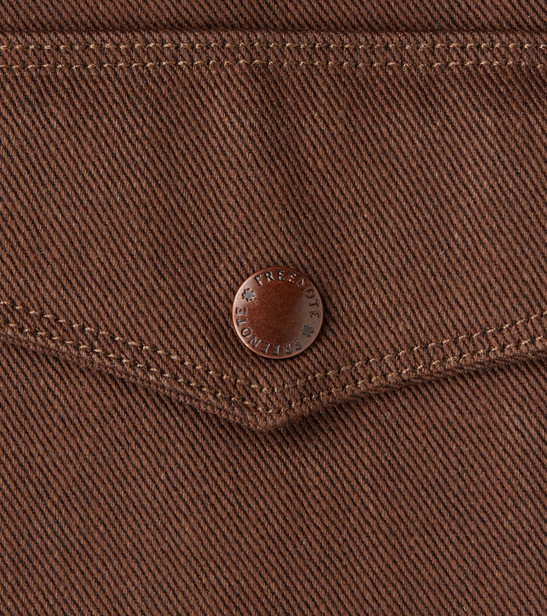 Faro Jacket - 15oz Japanese Denim - Dark Brown
