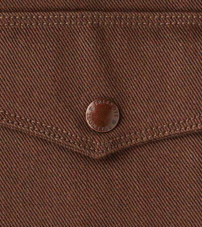 Faro Jacket - 15oz Japanese Denim - Dark Brown