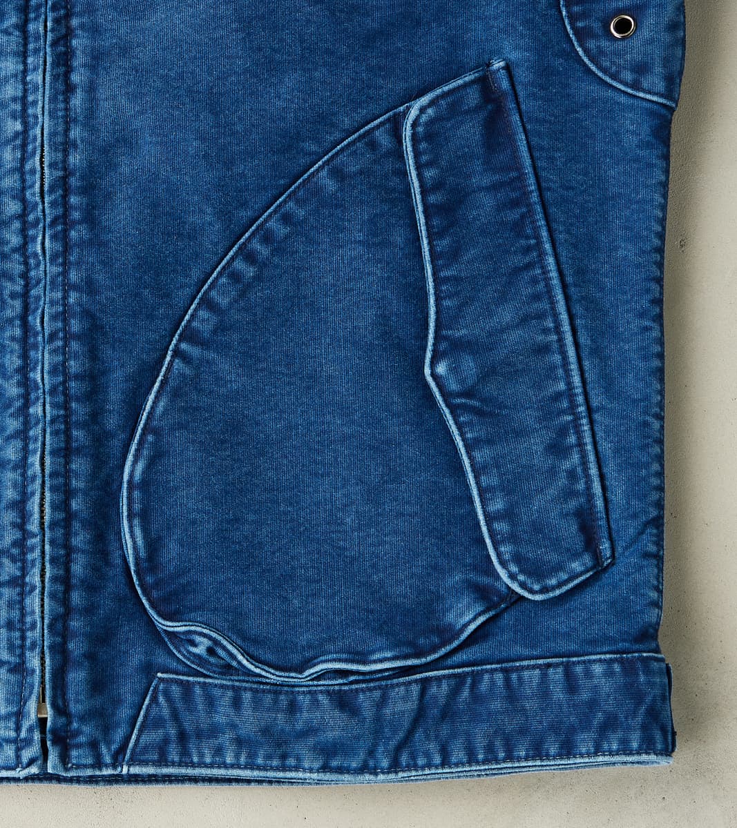 Mariner Light Jacket - 12oz Japanese Jungle Cloth - Stone Washed Indigo