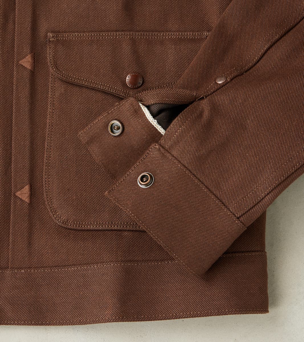 Faro Jacket - 15oz Japanese Denim - Dark Brown
