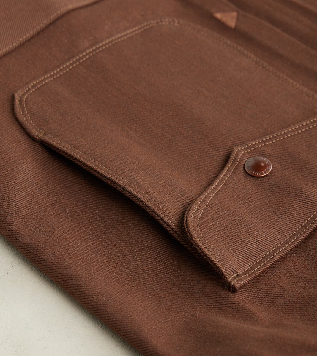 Faro Jacket - 15oz Japanese Denim - Dark Brown