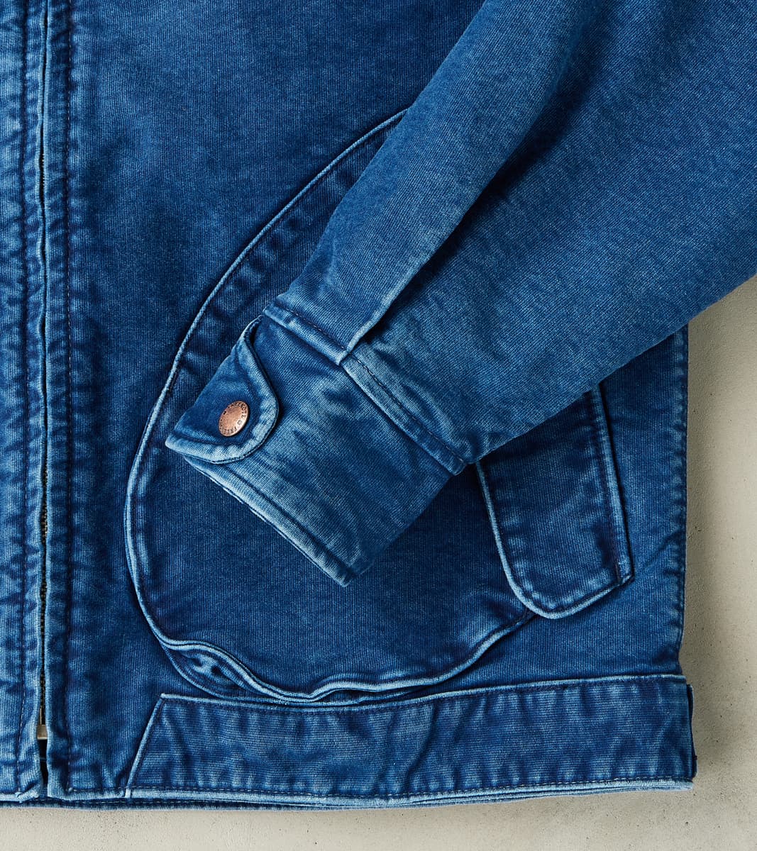 Mariner Light Jacket - 12oz Japanese Jungle Cloth - Stone Washed Indigo