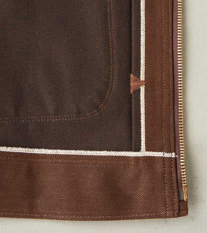Faro Jacket - 15oz Japanese Denim - Dark Brown