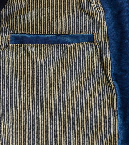 Mariner Light Jacket - 12oz Japanese Jungle Cloth - Stone Washed Indigo