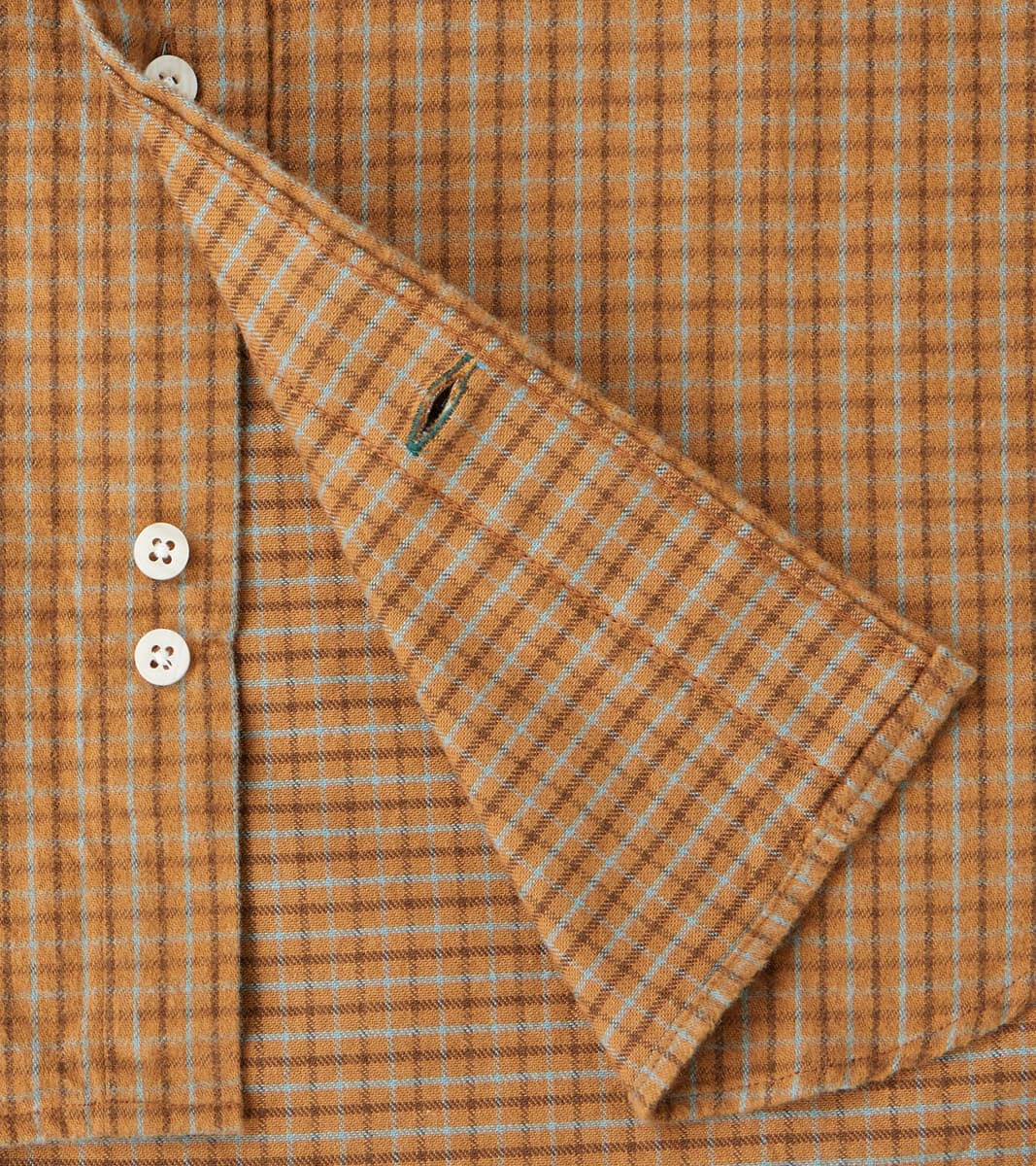 Shuttle Notes® Brushed Twill Mini-Check - Camel