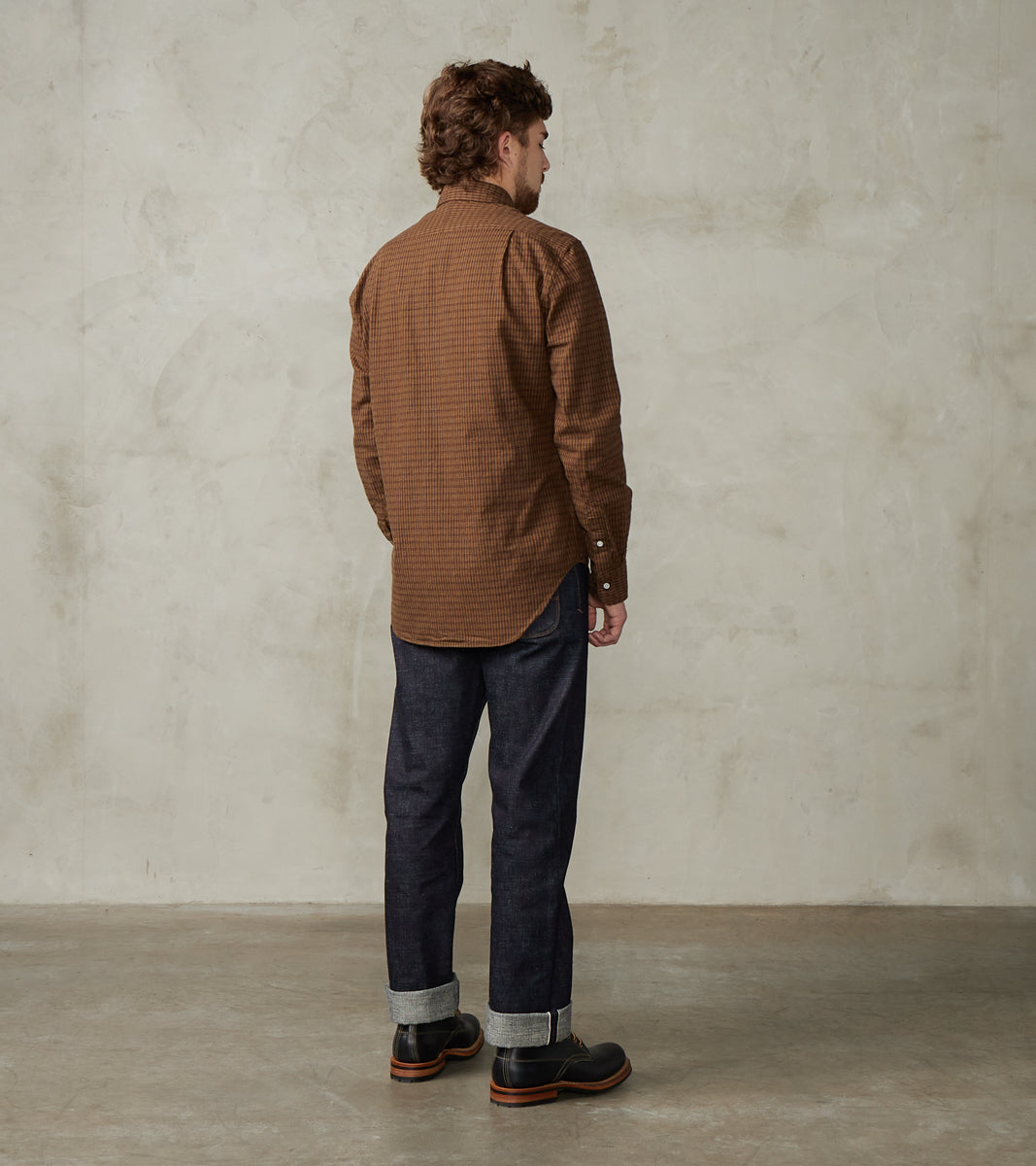 Shuttle Notes® Brushed Twill Mini-Plaid Camper - Olive