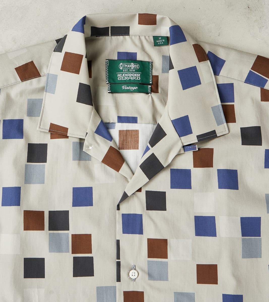 Alexander Girard Grey Small Squares Camp