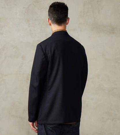 Simple Jacket- Marling & Evans® British Wool Hopsack - Navy