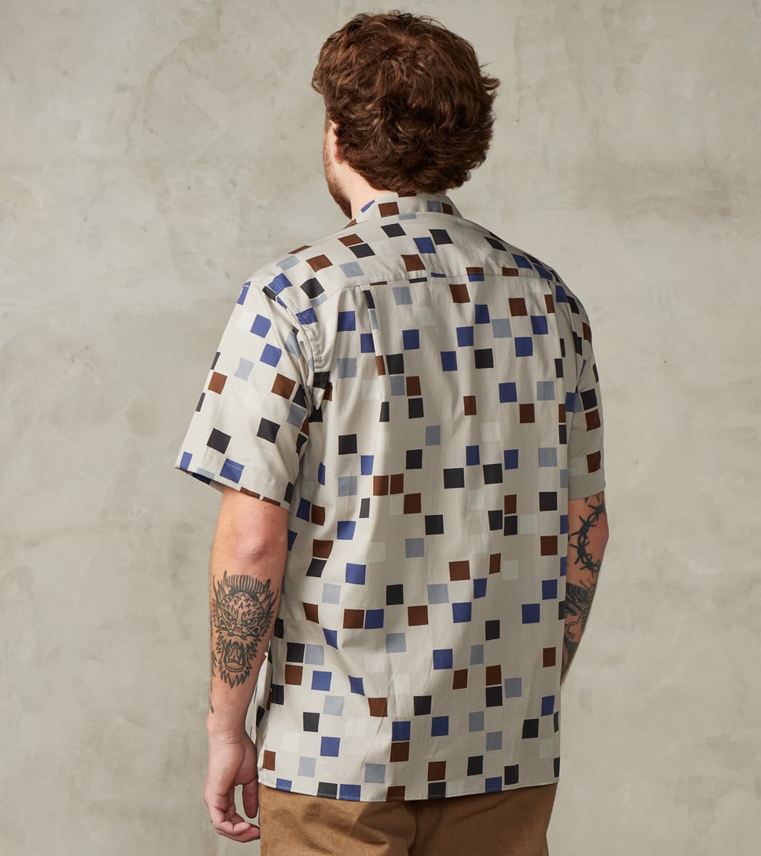 Alexander Girard Grey Small Squares Camp
