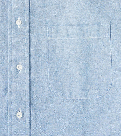 Japanese Amekaji Oxford Camper - Denim Blue