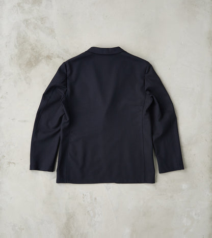 Simple Jacket- Marling & Evans® British Wool Hopsack - Navy