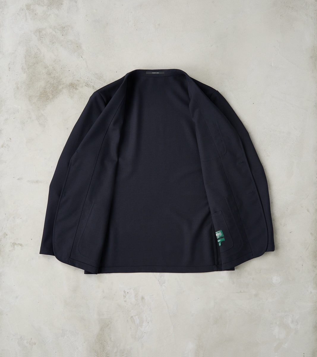 Simple Jacket- Marling & Evans® British Wool Hopsack - Navy