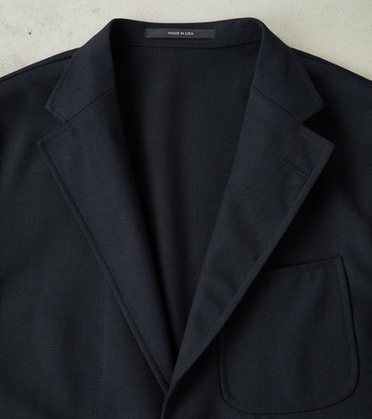 Simple Jacket- Marling & Evans® British Wool Hopsack - Navy