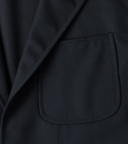Simple Jacket- Marling & Evans® British Wool Hopsack - Navy