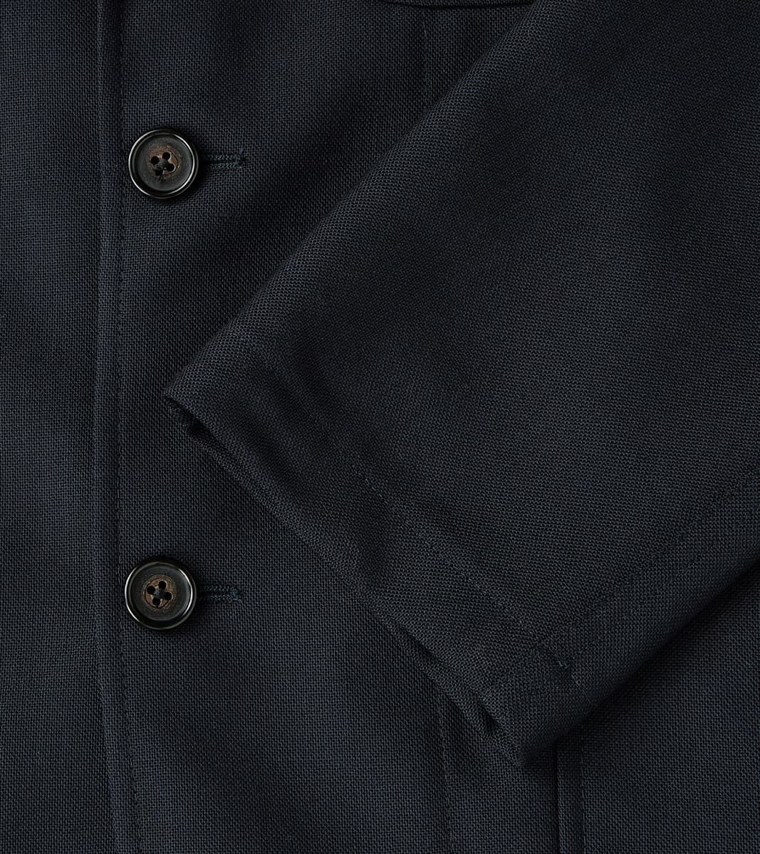 Simple Jacket- Marling & Evans® British Wool Hopsack - Navy