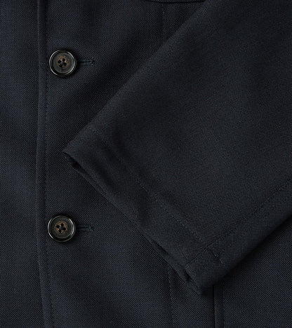 Simple Jacket- Marling & Evans® British Wool Hopsack - Navy