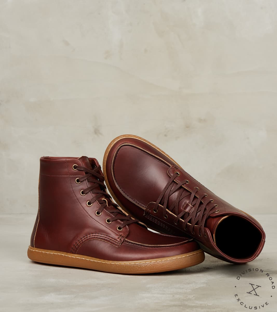 Barefoot Apron Boot - G7 - Barry Cup - Horween Timber CXL