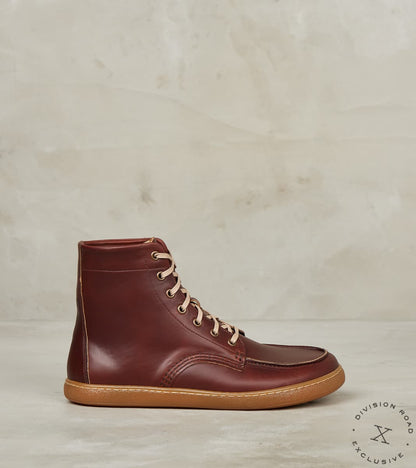 Barefoot Apron Boot - G7 - Barry Cup - Horween Timber CXL