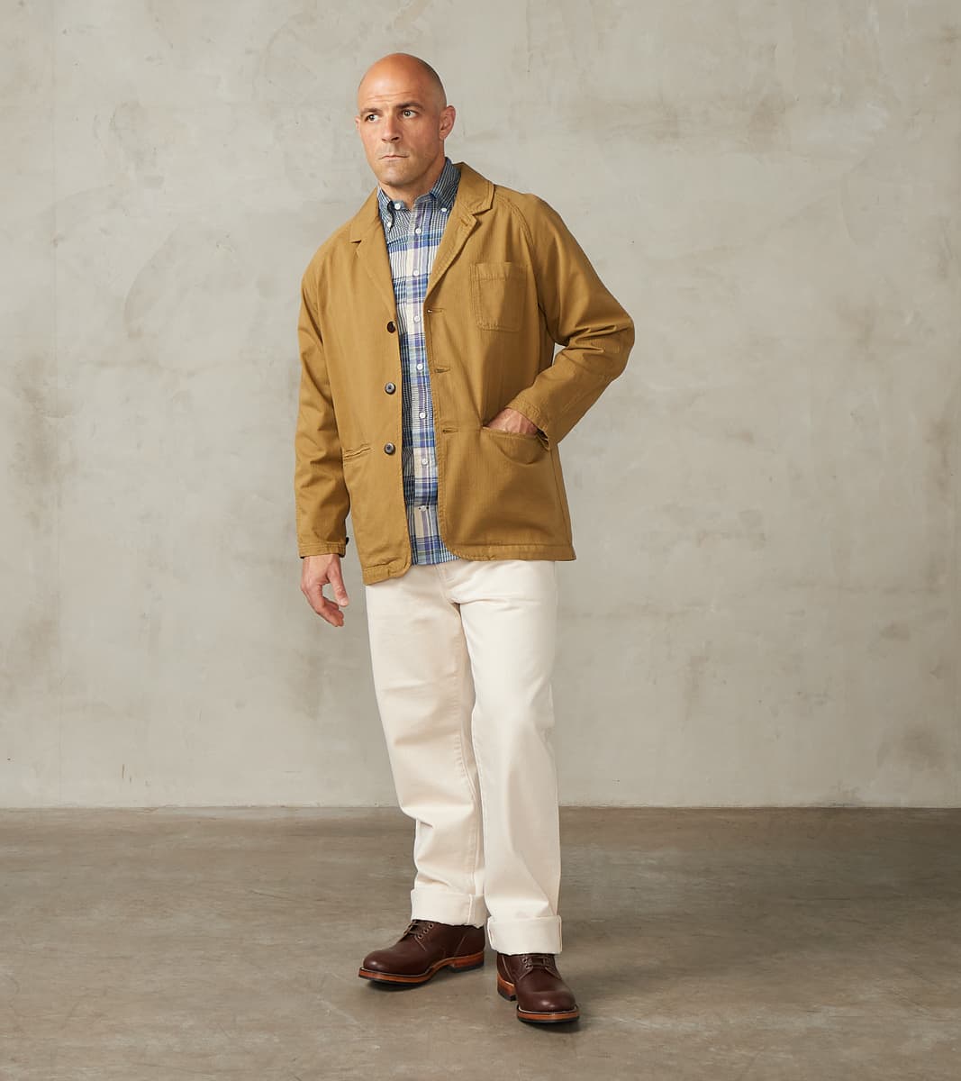 Heimat Textil Artist Blazer - Desert Herringbone Twill