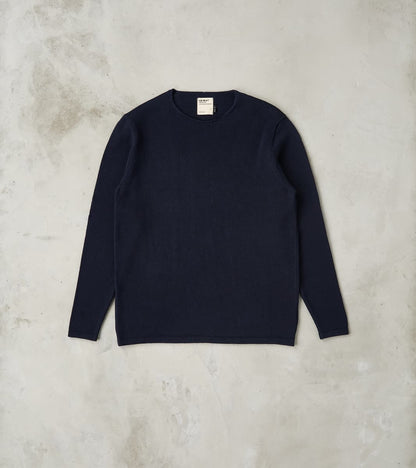 Heimat Textil Harbour Cotton Linen Sweater - Ink