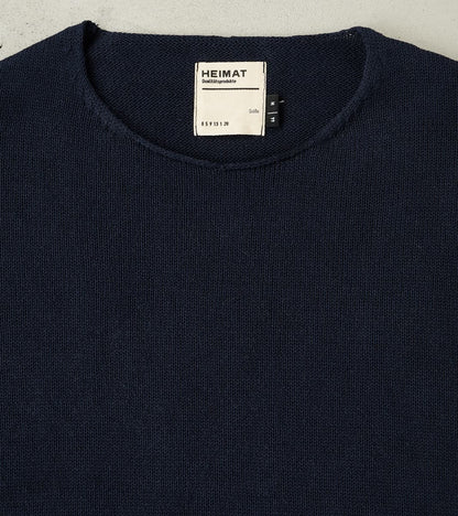 Harbour Cotton Linen Sweater - Ink