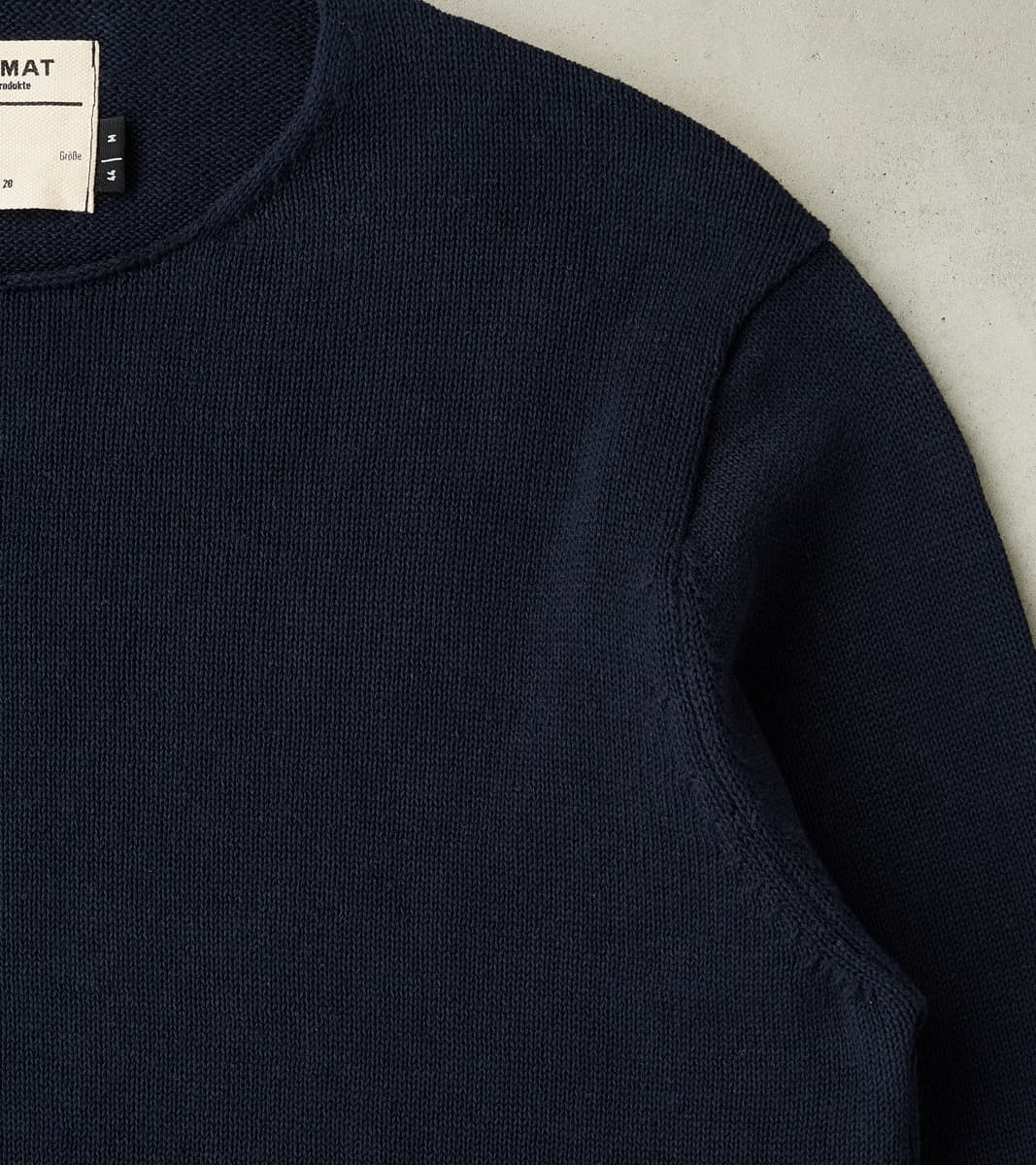 Harbour Cotton Linen Sweater - Ink