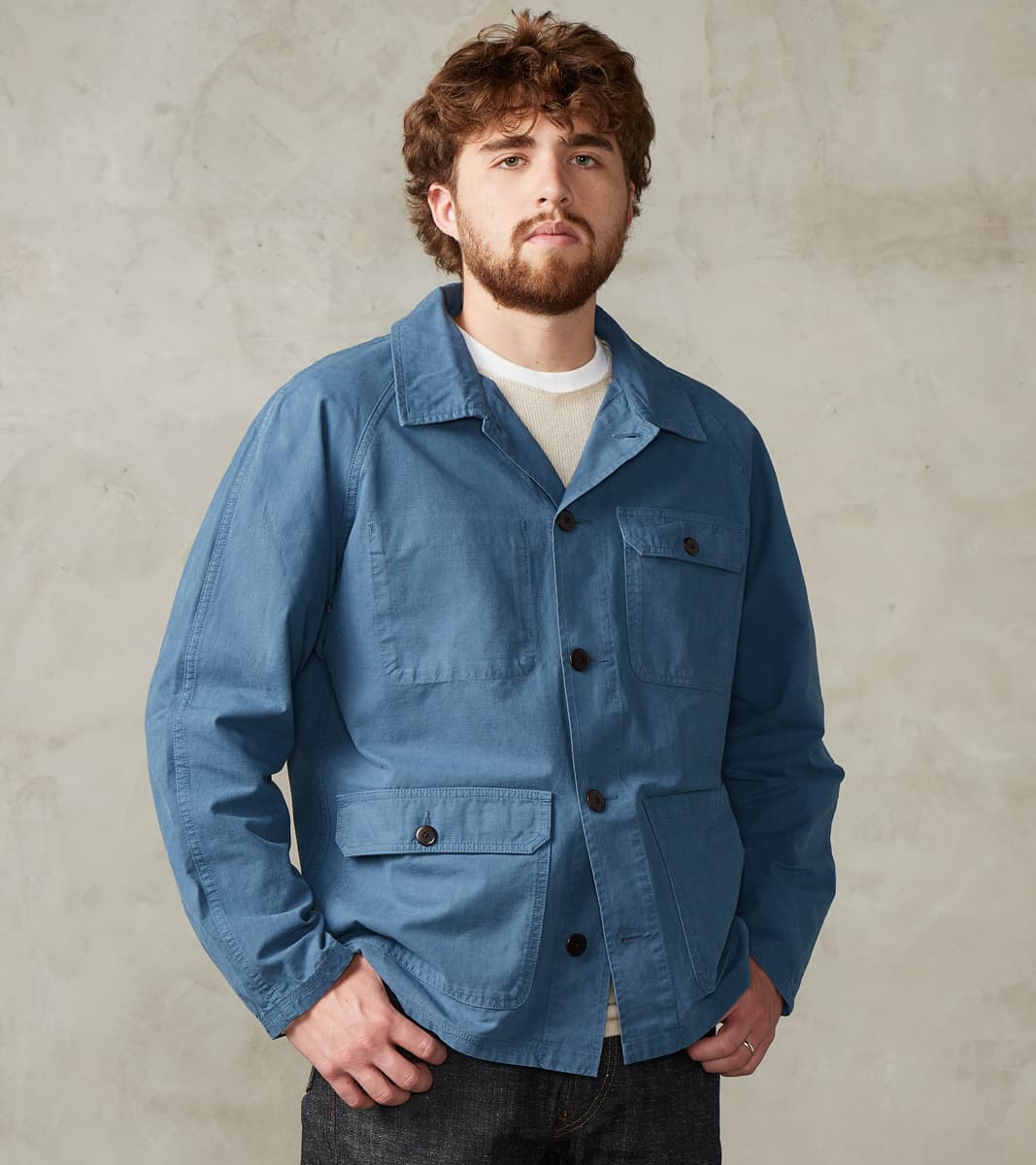 Heimat Textil Journey Coat - Cotton Ripstop - Trail Blue