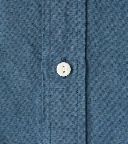 Arbeitshemd Work Shirt - Garment Dyed Cotton Hemp - Trail Blue