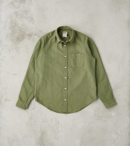 Heimat Textil Artist Shirt - Garment Dyed Cotton Hemp - Military Green