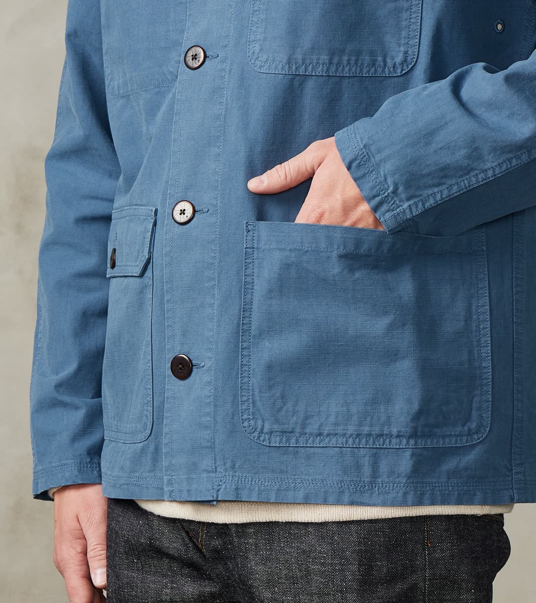 Journey Coat - Cotton Ripstop - Trail Blue