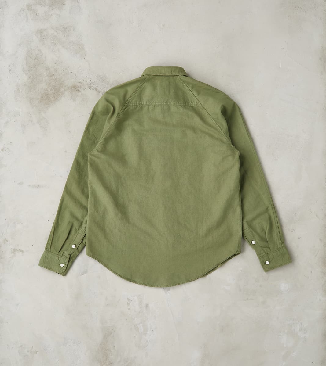 Artist Shirt - Garment Dyed Cotton Hemp - Military Green