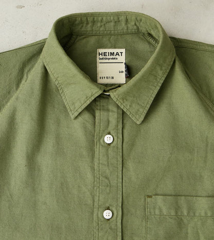 Artist Shirt - Garment Dyed Cotton Hemp - Military Green