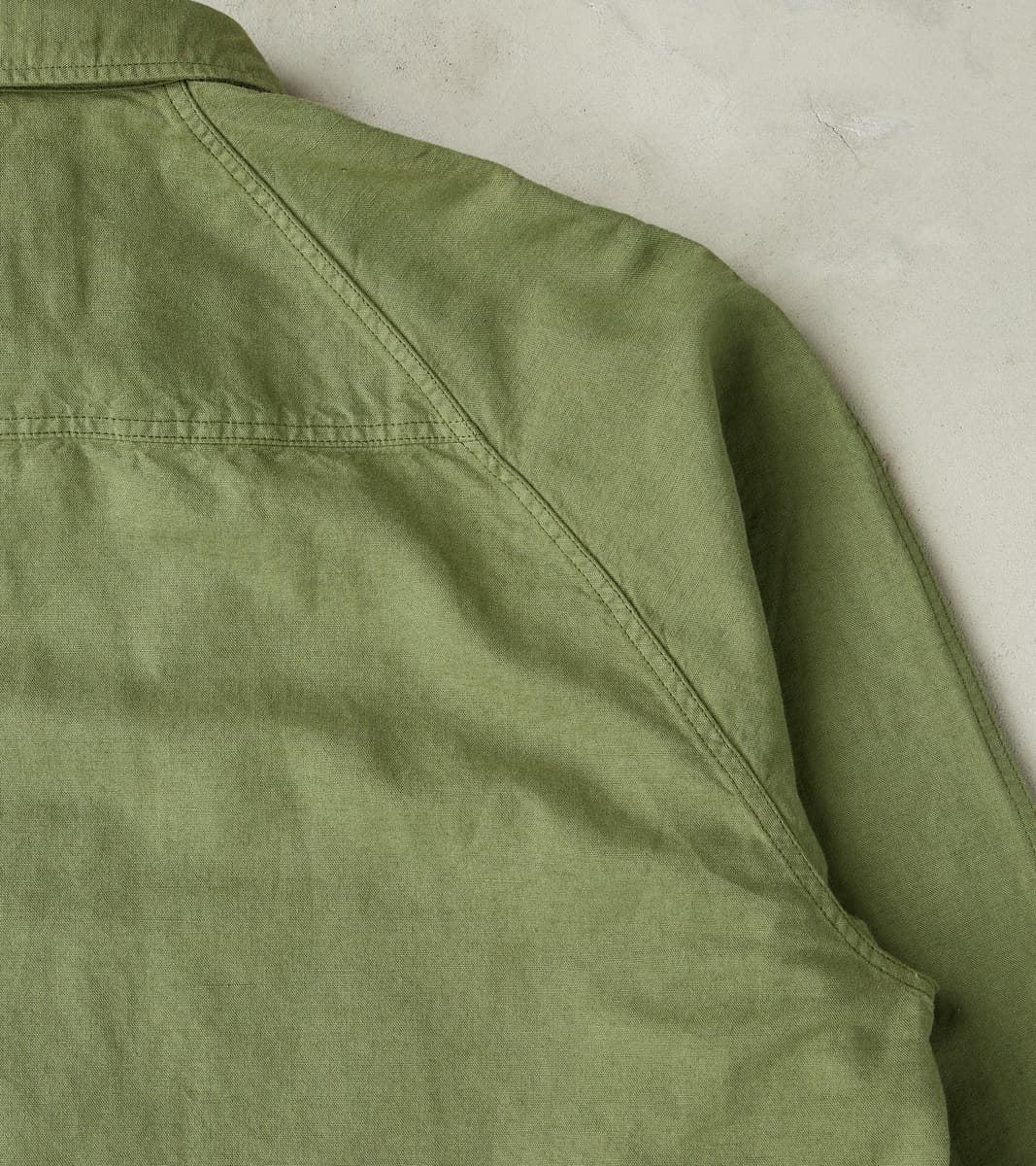 Artist Shirt - Garment Dyed Cotton Hemp - Military Green