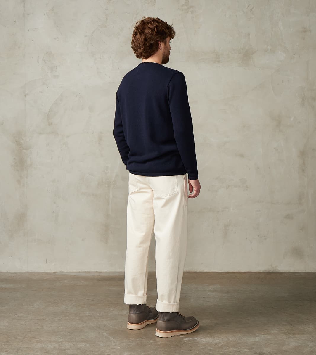 Harbour Cotton Linen Sweater - Ink