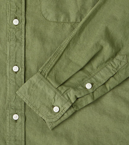 Artist Shirt - Garment Dyed Cotton Hemp - Military Green