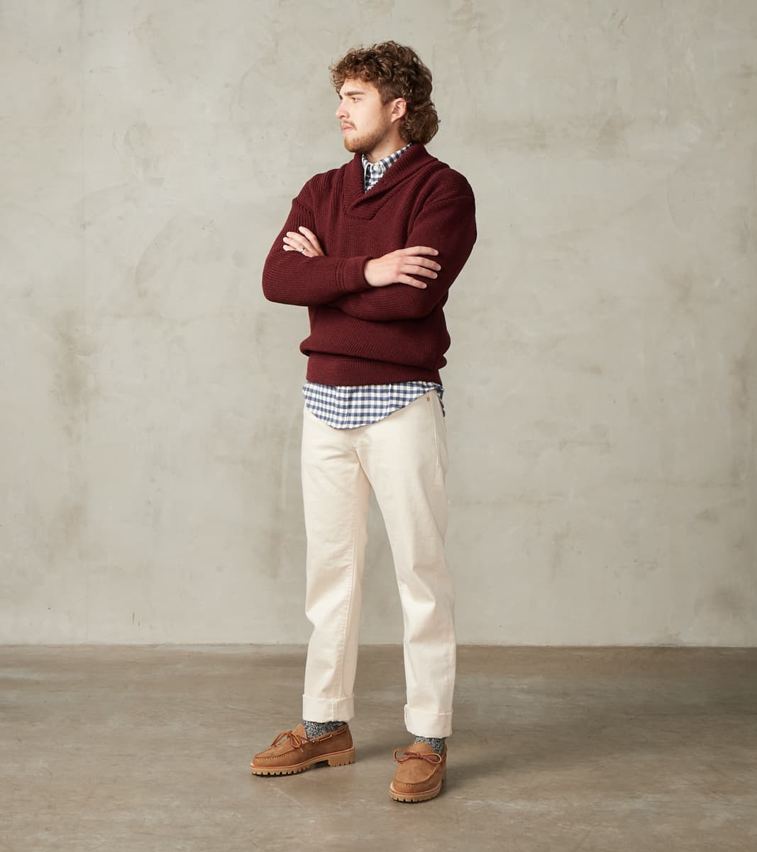 Eiger Pullover Sweater - Burgundy