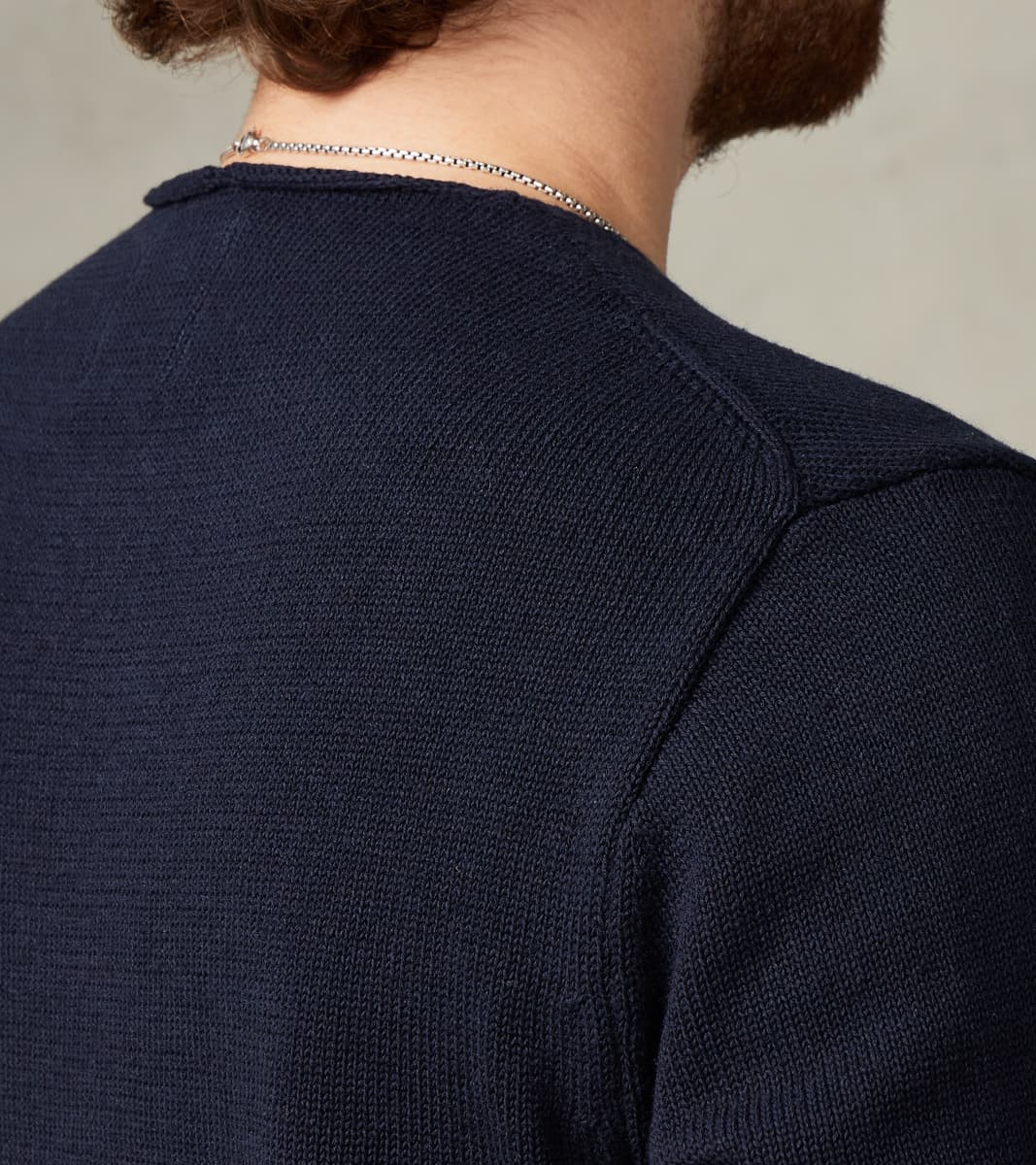 Harbour Cotton Linen Sweater - Ink