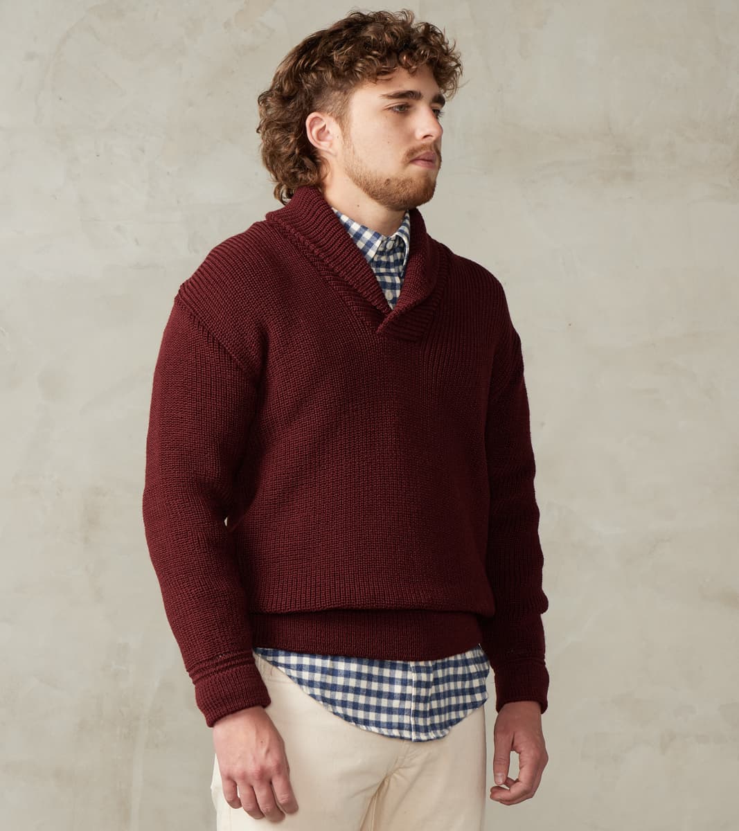 Heimat Textil Eiger Pullover Sweater - Burgundy