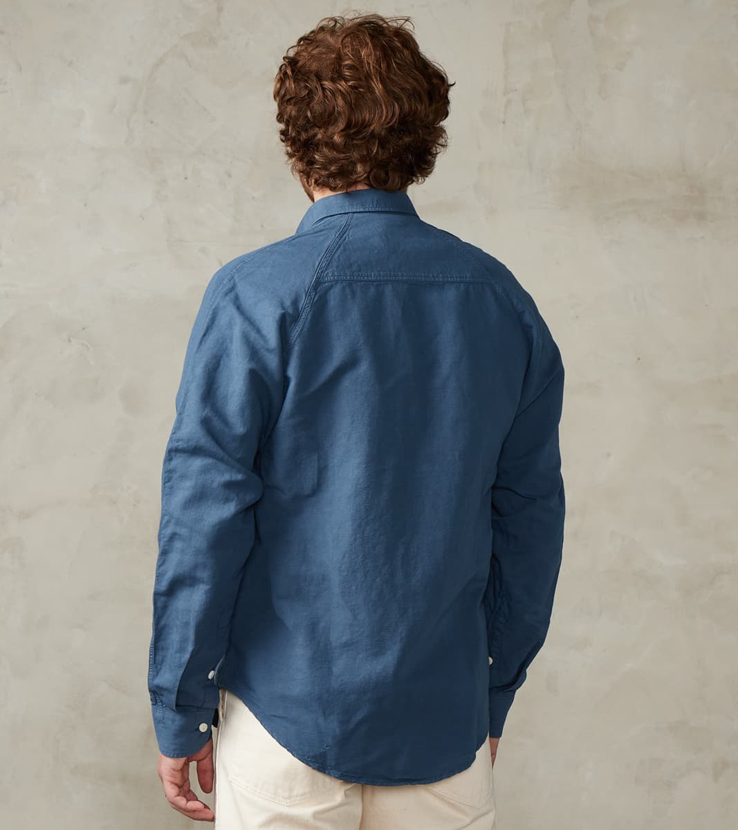 Arbeitshemd Work Shirt - Garment Dyed Cotton Hemp - Trail Blue