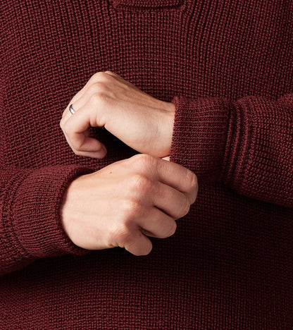 Eiger Pullover Sweater - Burgundy