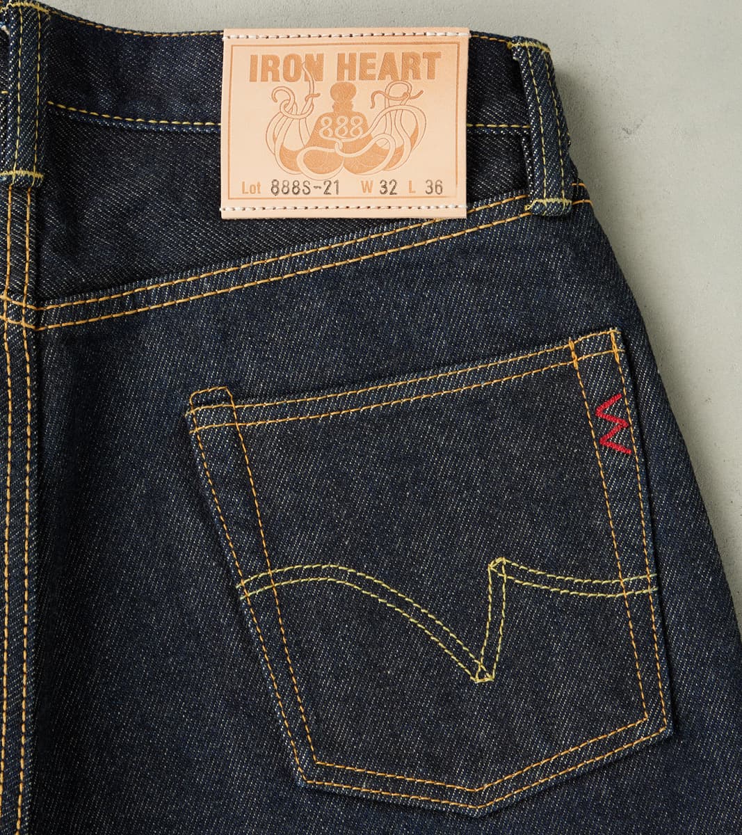 888S - High Rise Relaxed Tapered - 21oz Indigo