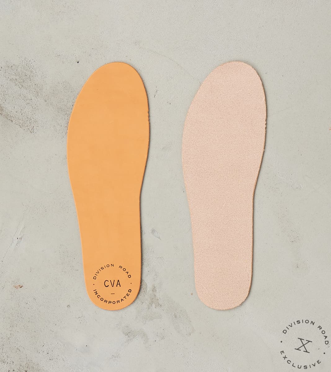 Division Road CVA Standard Insole - Natural Vegetable Tanned Leather