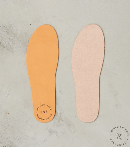 Division Road CVA Standard Insole - Natural Vegetable Tanned Leather