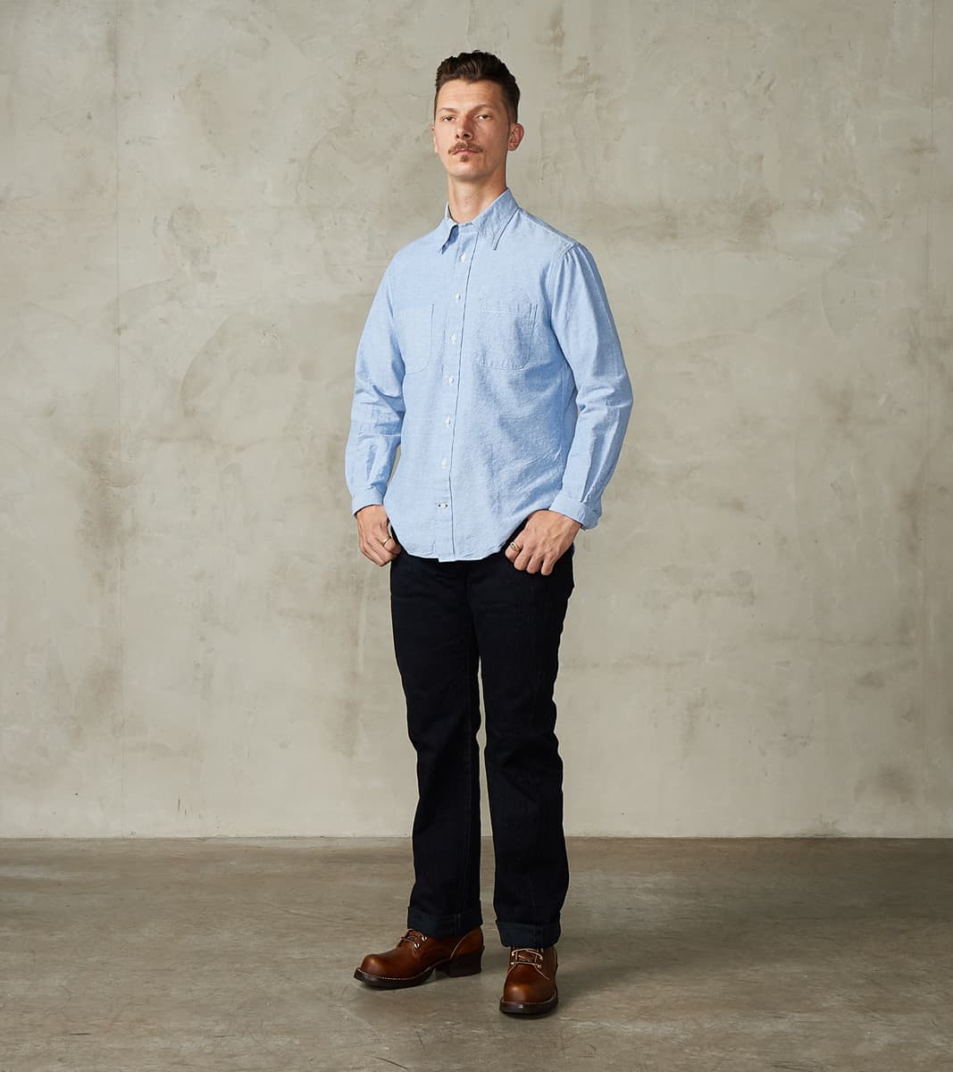634S-SLBOD - Straight - 16oz Slubby Selvedge Indigo Overdyed Black