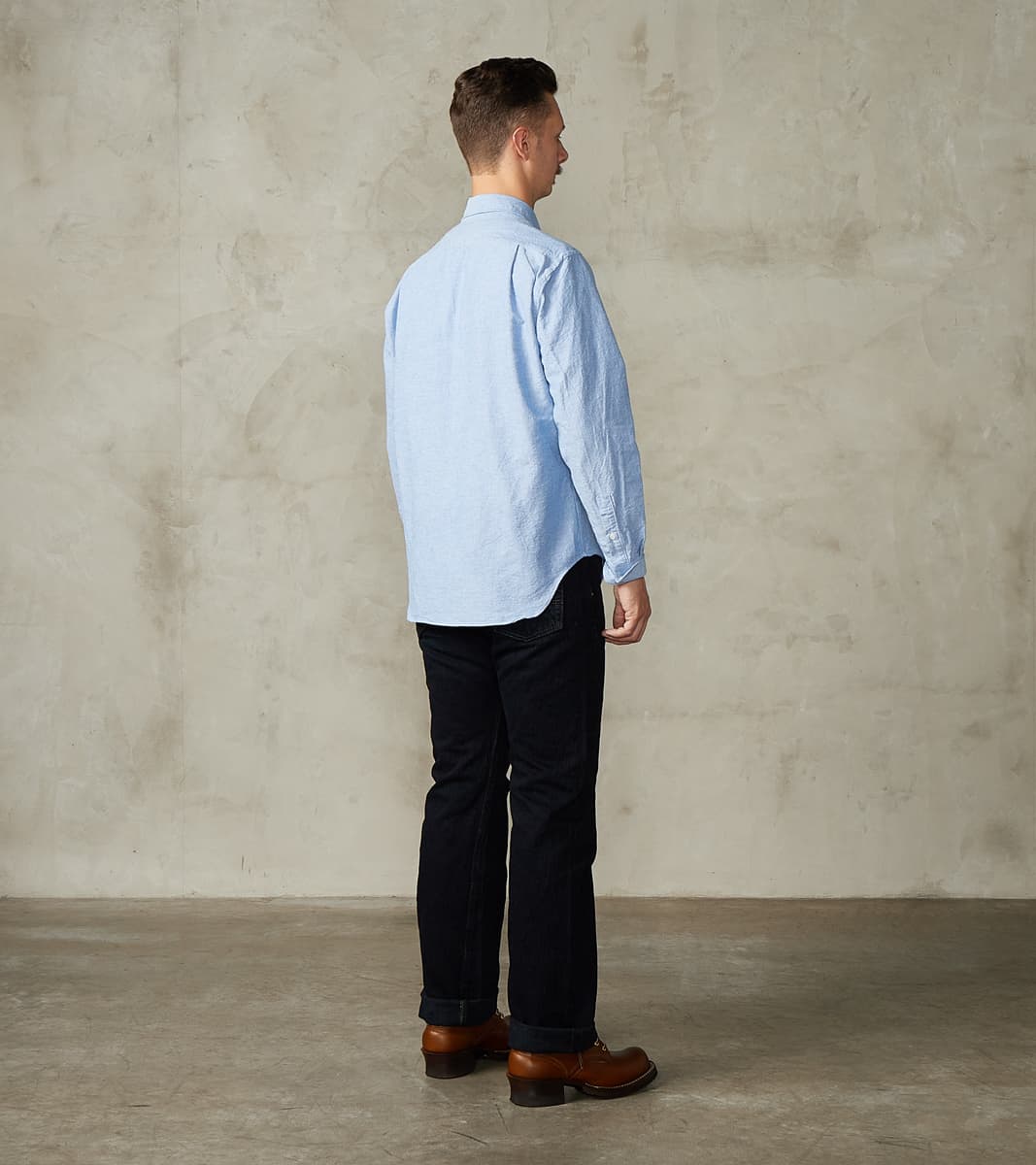 634S-SLBOD - Straight - 16oz Slubby Selvedge Indigo Overdyed Black