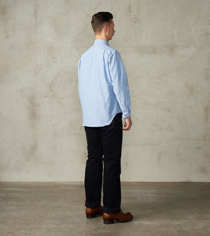 634S-SLBOD - Straight - 16oz Slubby Selvedge Indigo Overdyed Black