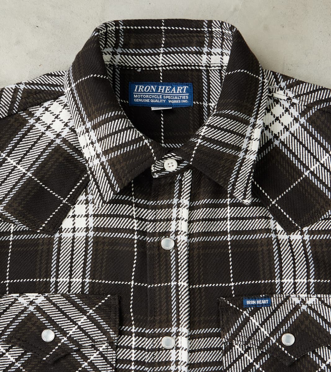 439-BLK - Western - 9oz Selvedge Flannel Black Check
